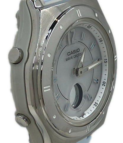 美品 CASIO 腕時計 ウェーブセプター ソーラー LWA-M142 レディース カシオ