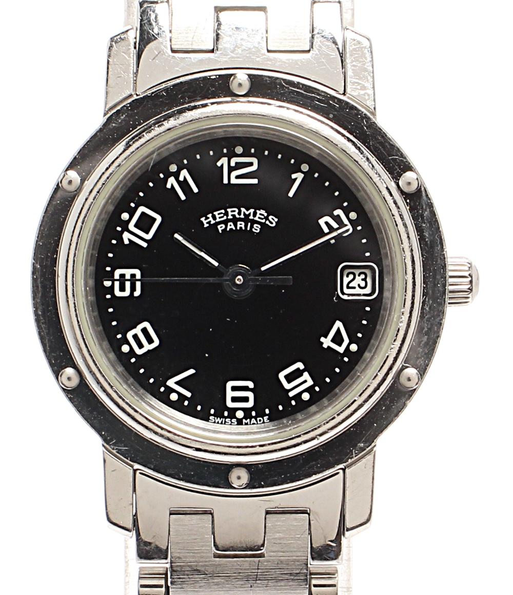 HERMES 腕時計 クオーツ ブラック CL4.210 レディース エルメス