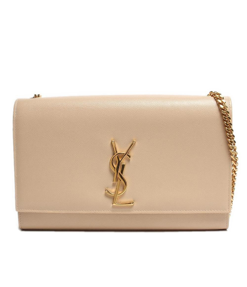 サンローランパリ チェーンレザーショルダーバッグ YSLロゴ ゴールド金具 ケイト スモール レディース SAINT LAURENT PARIS