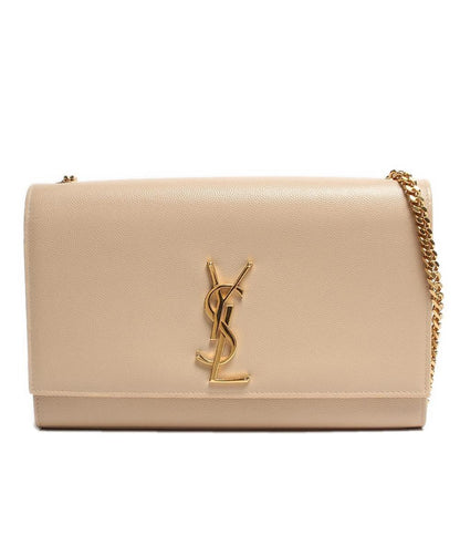 サンローランパリ チェーンレザーショルダーバッグ YSLロゴ ゴールド金具 ケイト スモール レディース SAINT LAURENT PARIS