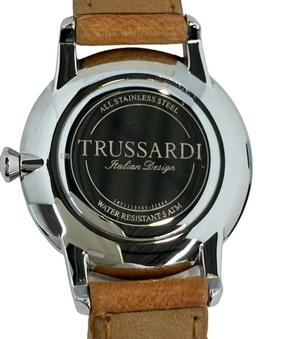 美品 TRUSSARDI 腕時計 クオーツ ゴールド レディース メンズ トラサルディ