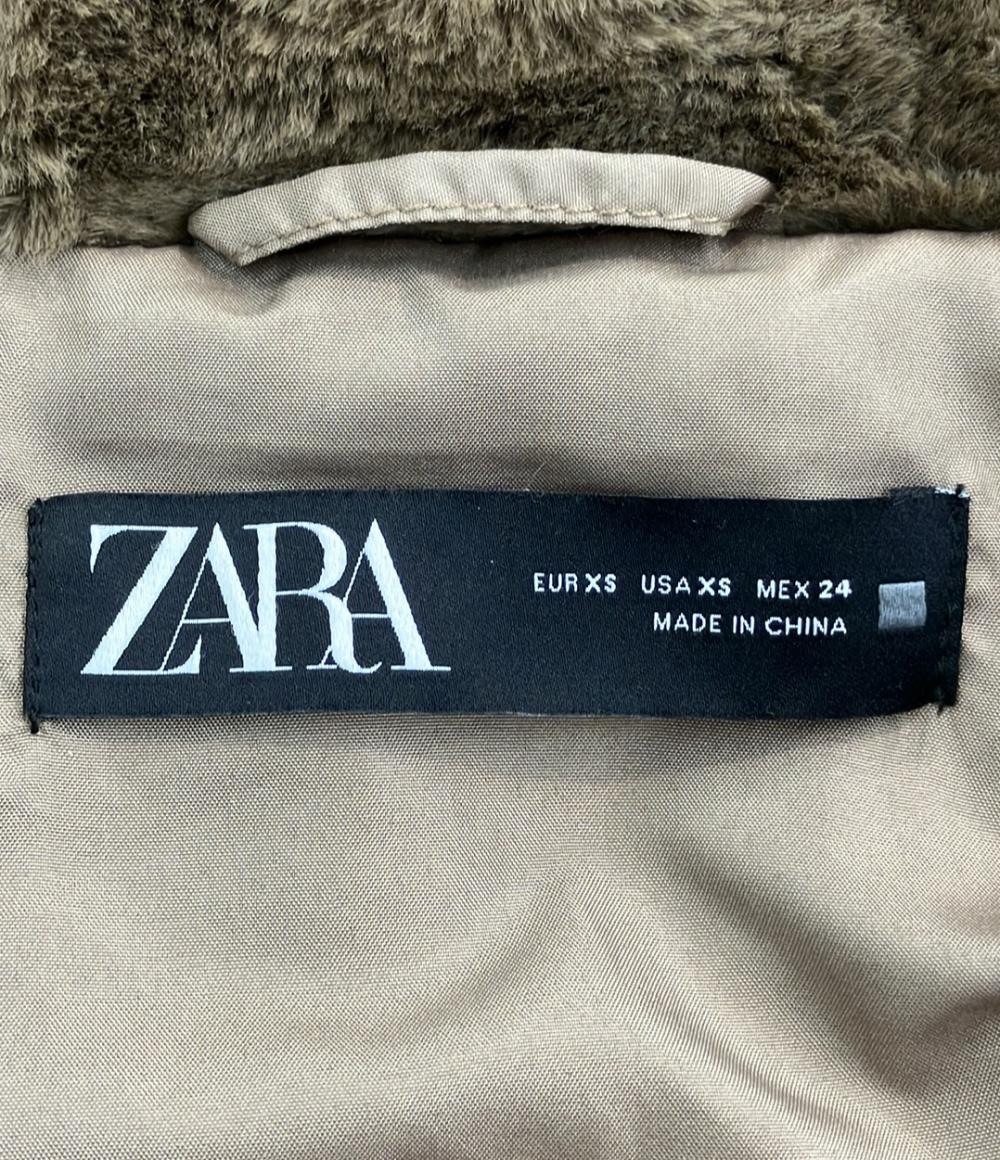 美品 ザラ ジップアップフェイクファージャケット レディース SIZE XS (XS) ZARA