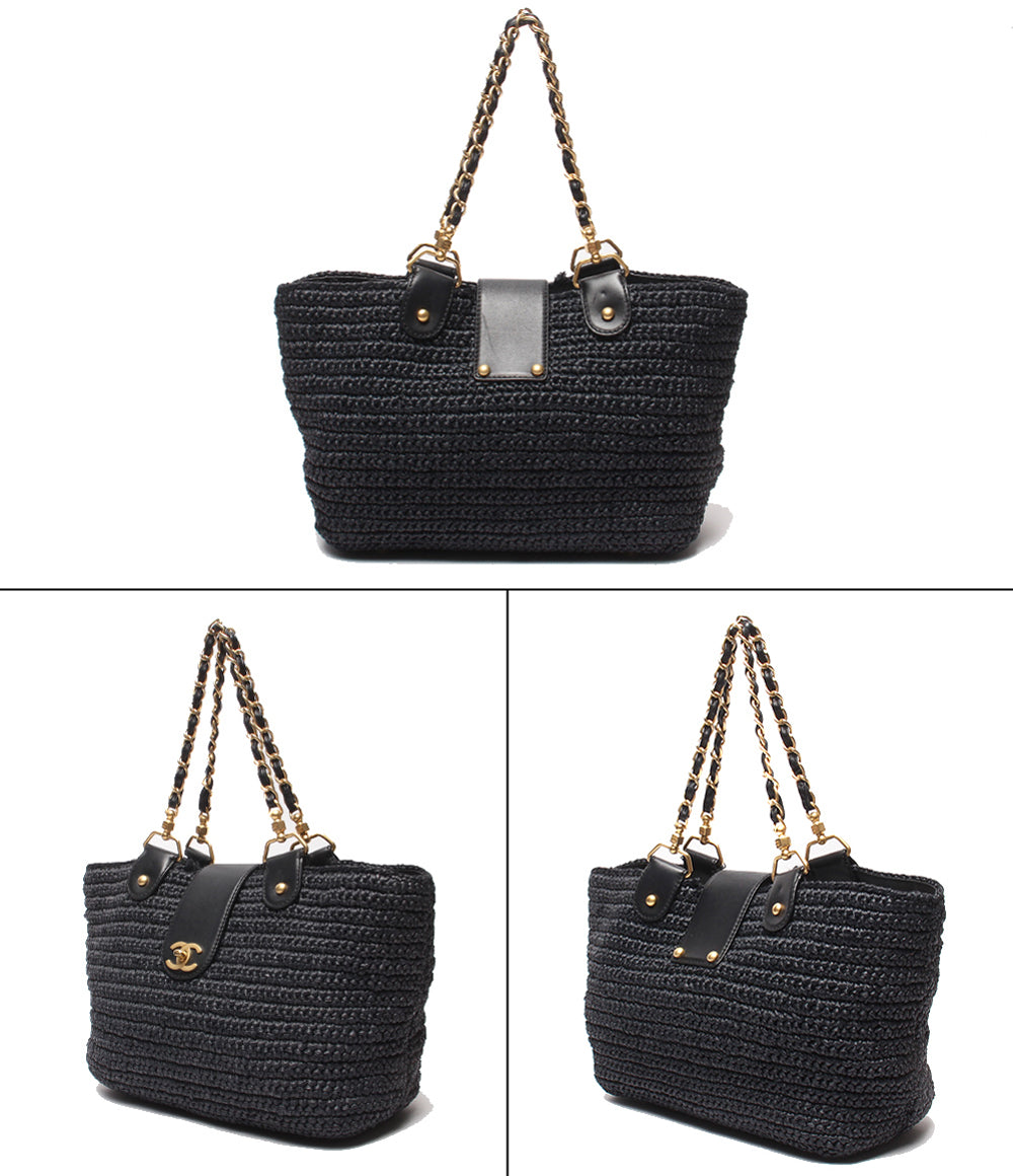 CHANEL チェーンショルダーバッグ トートバッグ 肩掛け ゴールド金具