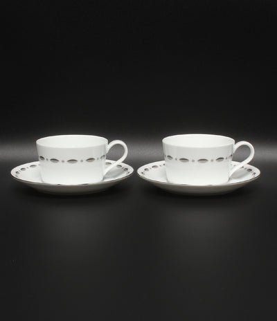 美品 Tiffany & Co. カップ＆ソーサー 2客セット ペア グラマシー ティファニー