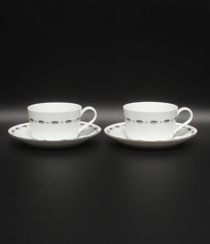 美品 Tiffany & Co. カップ＆ソーサー 2客セット ペア グラマシー ティファニー
