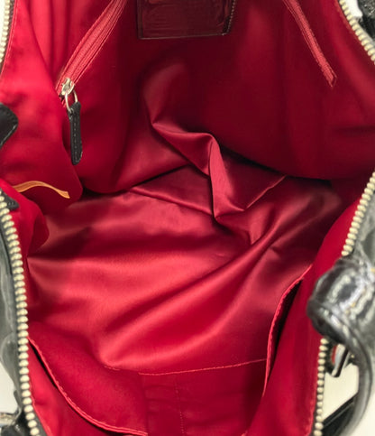 美品 COACH トートバッグ 肩掛け ポピー シグネチャー F16290 レディース コーチ