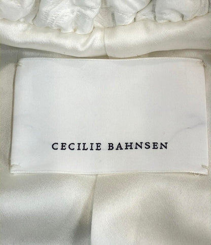 美品 CECILIE BAHNSEN ブルゾン 花柄 クロップド  ジップアップ ジャガード織 ボンバー 長袖 DENICE JACKET レディース SIZE UK12 (L)