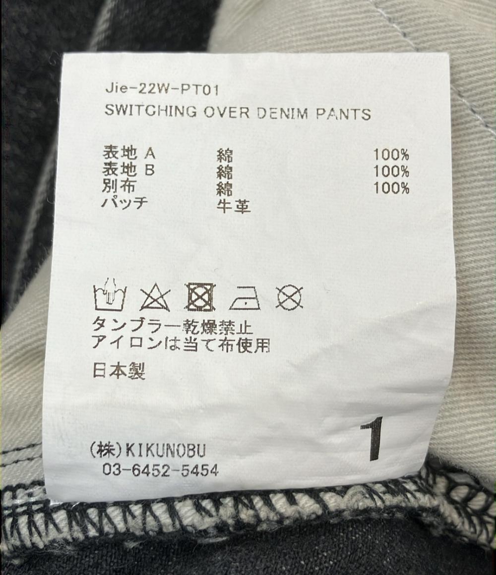 Jieda スウィッチング ジップ デニムパンツ メンズ SIZE 1 (S) ジエダ