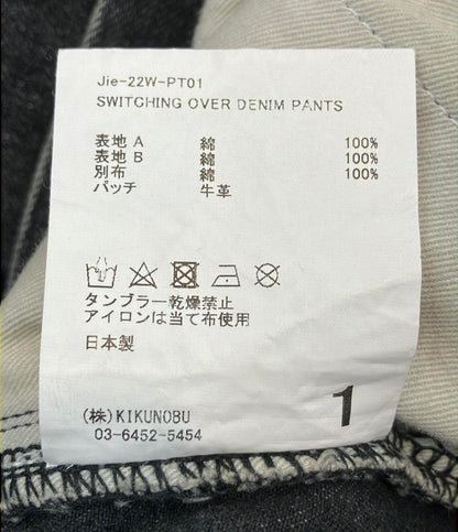Jieda スウィッチング ジップ デニムパンツ メンズ SIZE 1 (S) ジエダ