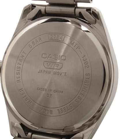 美品 CASIO 腕時計 クオーツ ブラック MTP-1302 メンズ カシオ