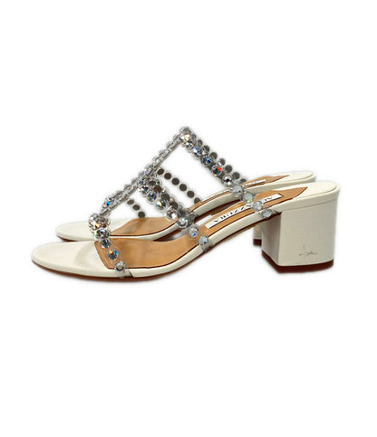 AQUAZZURA サンダル ビジュー レディース SIZE 35 (S) アクアズーラ