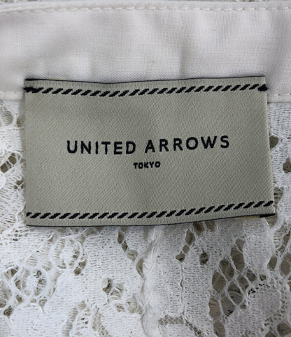 ユナイテッドアローズ  レース コンビ ブラウス 八分袖      レディース  (複数サイズ) UNITED ARROWS