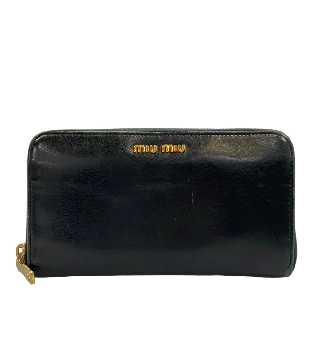 MIUMIU ラウンドファスナー長財布 レディース ミュウミュウ
