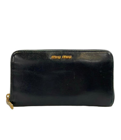 MIUMIU ラウンドファスナー長財布 レディース ミュウミュウ