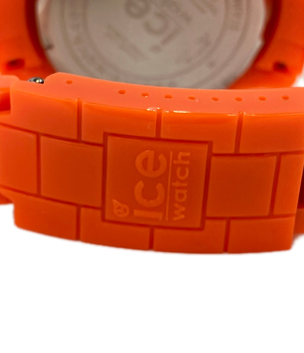 美品 ice watch 腕時計 クオーツ オレンジ レディース メンズ アイスウォッチ