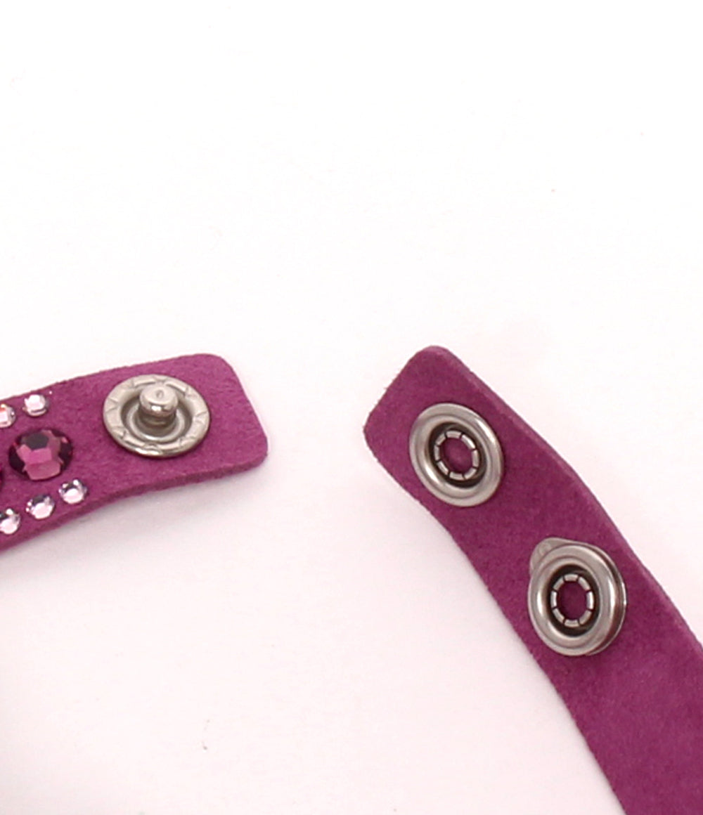 美品 SWAROVSKI ブレスレット 5201123 Slake Purple Dot レディース スワロフスキー