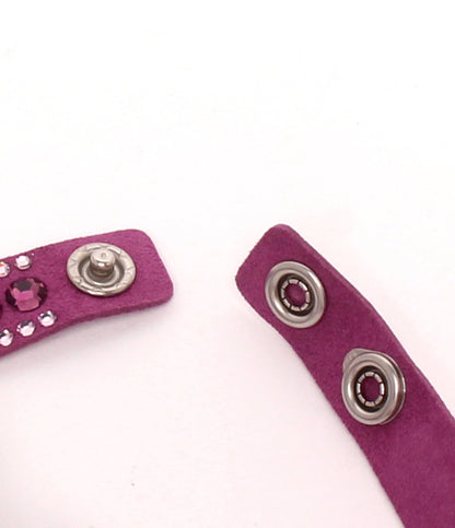 美品 SWAROVSKI ブレスレット 5201123 Slake Purple Dot レディース スワロフスキー
