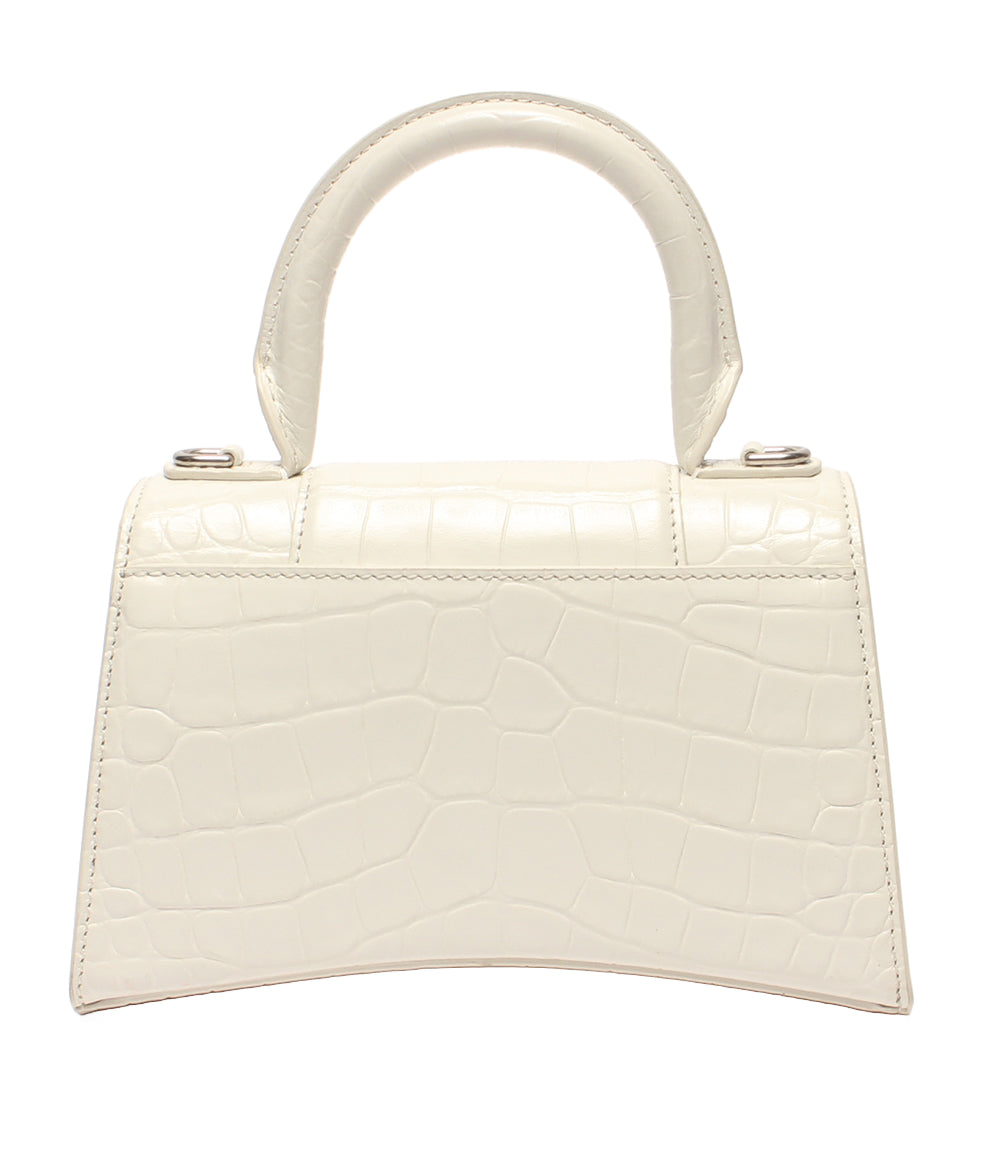 BALENCIAGA ハンドバッグ クロコ型押し アワーグラス XS 592833 レディース バレンシアガ