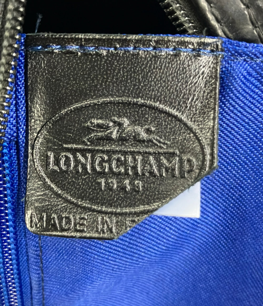 Longchamp ミニボストンバッグ エナメル レディース ロンシャン