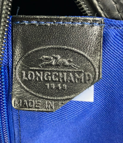 Longchamp ミニボストンバッグ エナメル レディース ロンシャン