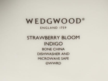 美品 WEDGWOOD スモールボウル スクエア 皿 14cm ストロベリーブルーム インディゴ ウエッジウッド
