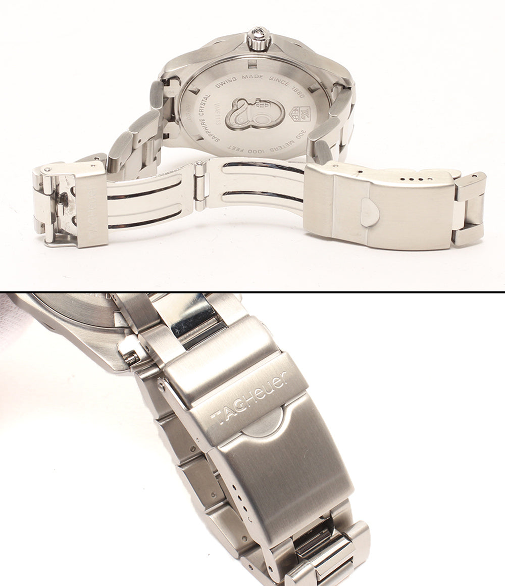 TAG HEUER 腕時計 アクアレーサー クオーツ ネイビー WAF1113 メンズ タグホイヤー