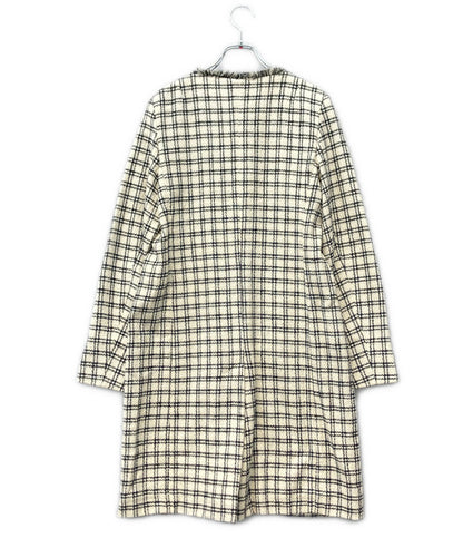 Max Mara Weekend ツイード ノーカラーコート レディース SIZE 40 マックスマーラウィークエンド