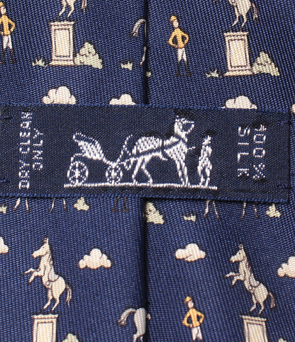 美品 HERMES ネクタイ シルク100% メンズ エルメス