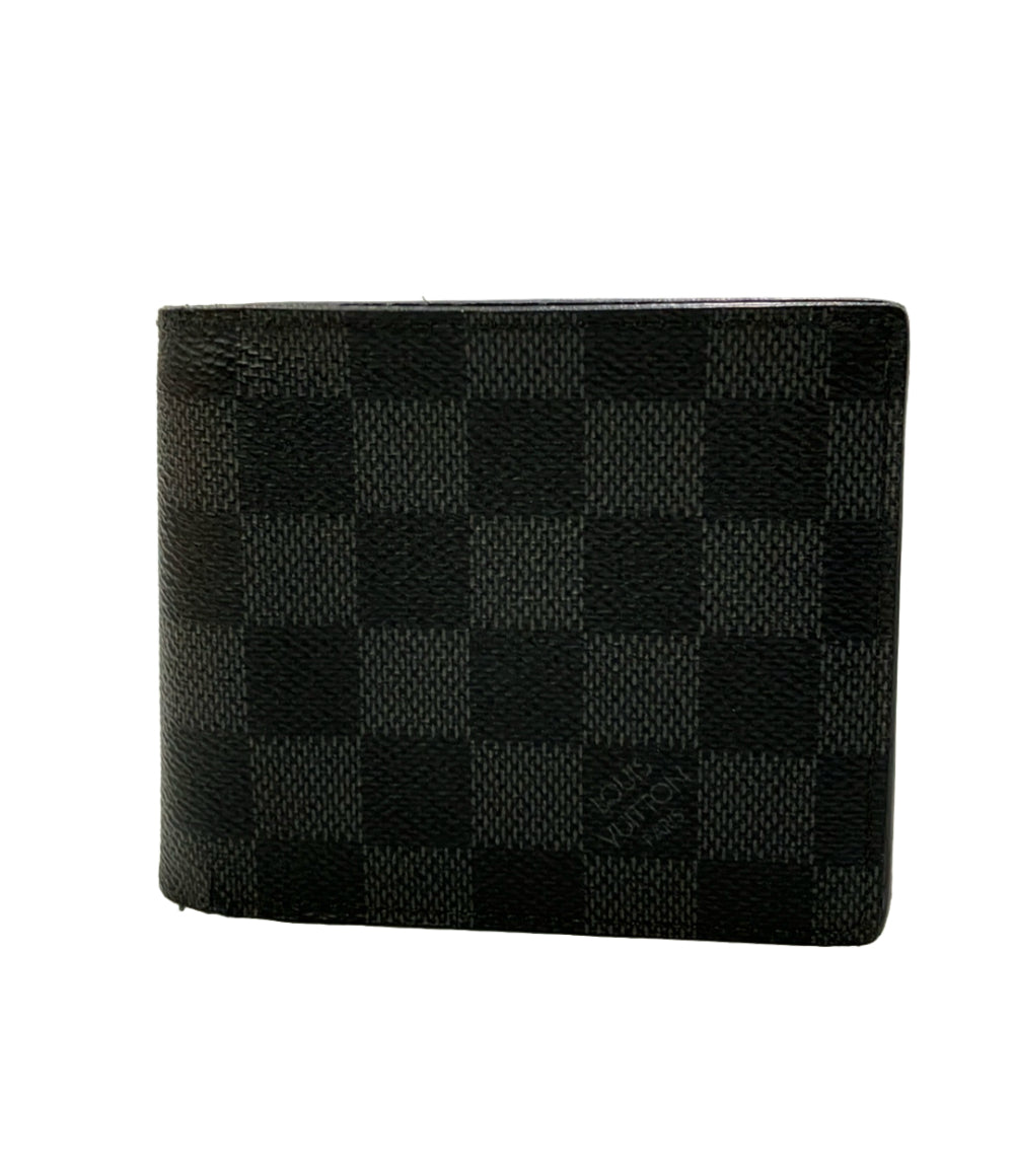 LOUIS VUITTON 二つ折り財布 ポルトフォイユ マルコNM ダミエ グラフィット N63336 メンズ ルイ・ヴィトン