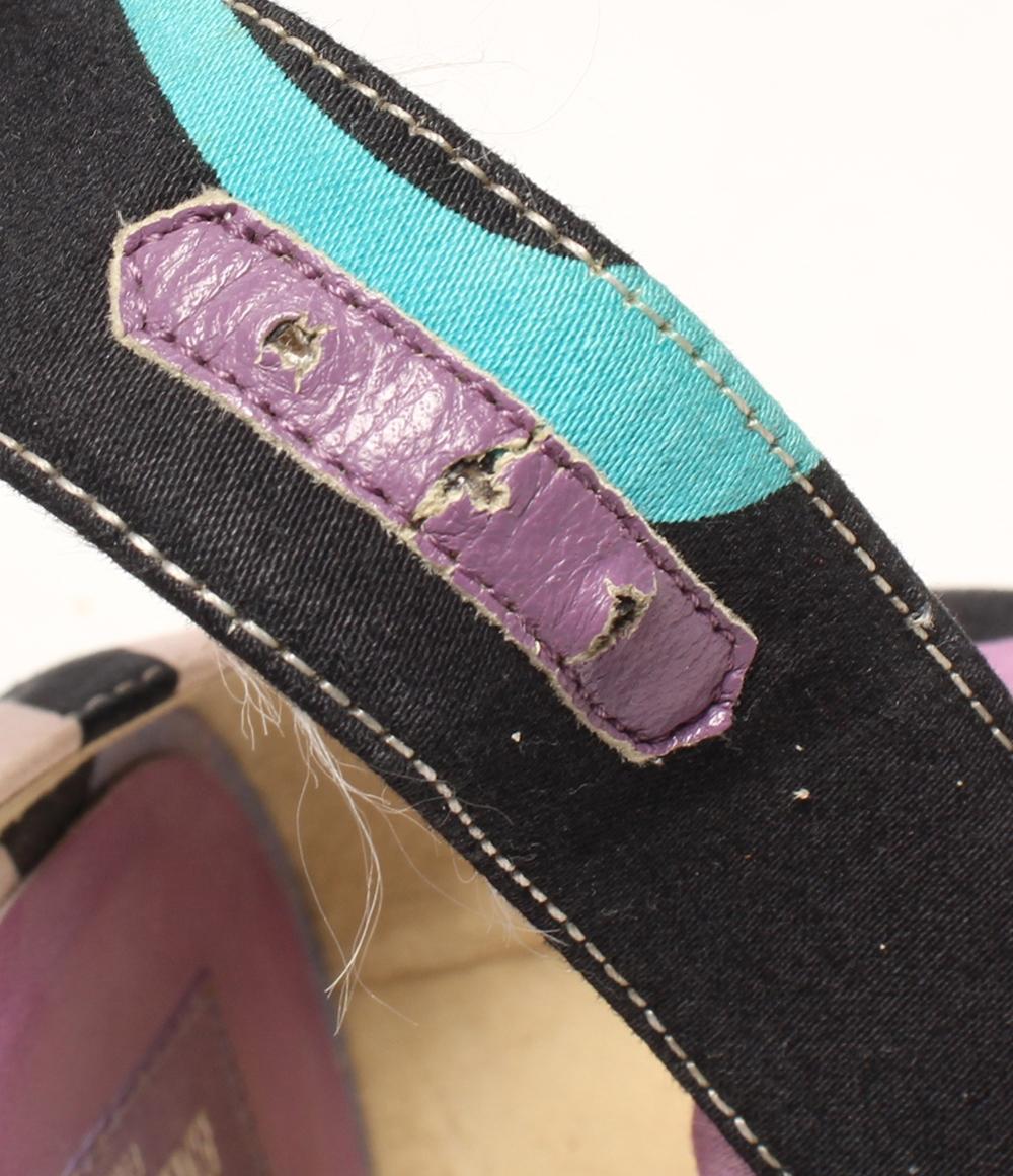EMILIO PUCCI 幾何学模様 サンダル エミリオ・プッチ サンダル レディース SIZE 36 1/2 Emilio