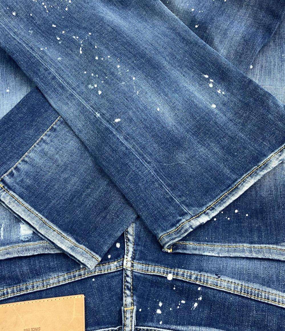 DSQUARED2 リペアペンキ加工 デニムパンツ レディース SIZE 38 ディースクエアード