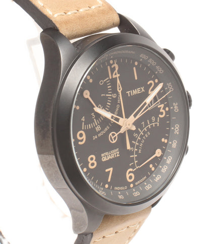 TIMEX 腕時計 インテリジェントクオーツ レーシングフライバック クオーツ ブラック T2N700 メンズ タイメックス