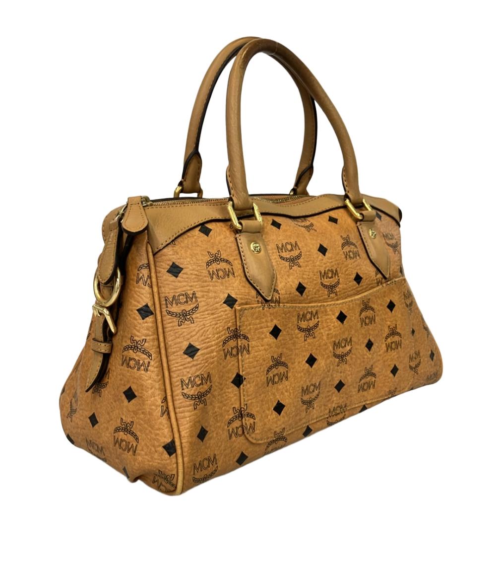 MCM ハンドバッグ ミニボストン ロゴ レディース エムシーエム