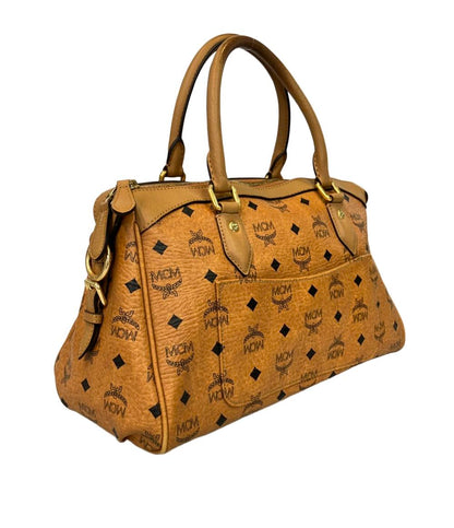 MCM ハンドバッグ ミニボストン ロゴ レディース エムシーエム