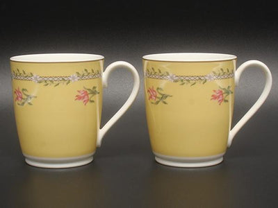 ティファニー マグカップ 2点セット ペア ピンクチューリップ TIFFANY&Co.