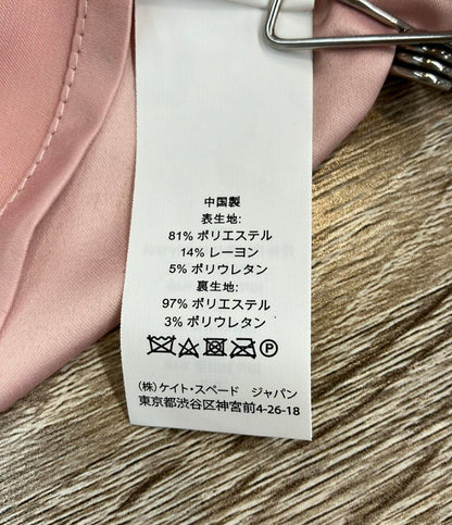 Kate Spade 半袖ワンピース バイカラースカラップ VネックAライン scallop cap sleeve d Cameo Pink レディース SIZE 4 (M) ケイトスペード