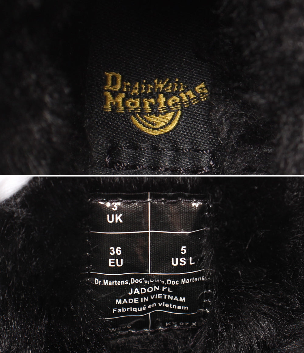 美品 Dr.Martens ショートブーツ ８ホール 厚底 ファー JADON FL レディース メンズ SIZE 3 (22cm) ドクターマーチン