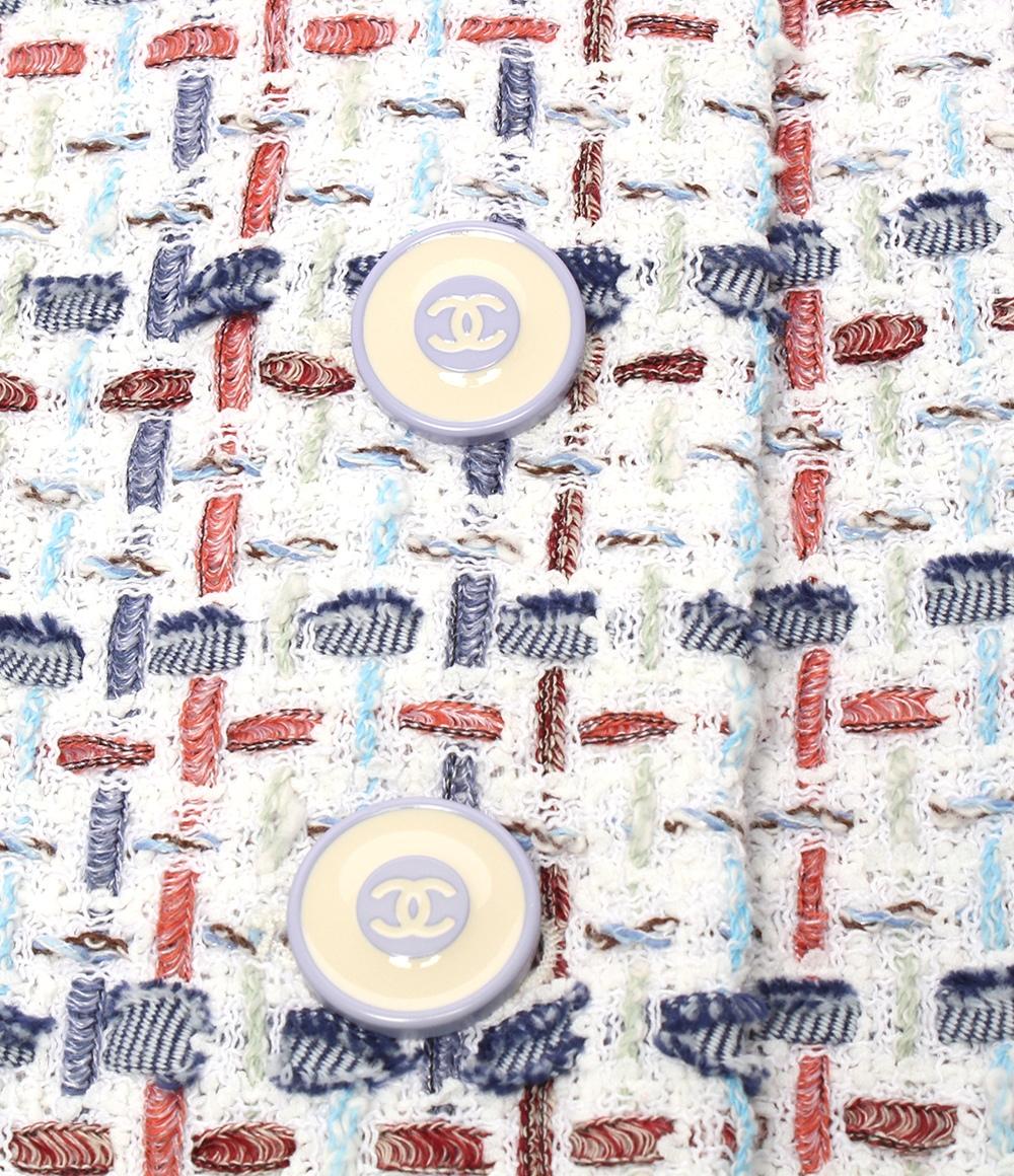 シャネル ノーカラーツイードジャケット P58330V44229 レディース SIZE 36 (S) CHANEL