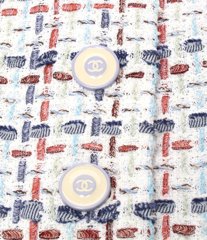 シャネル ノーカラーツイードジャケット P58330V44229 レディース SIZE 36 (S) CHANEL