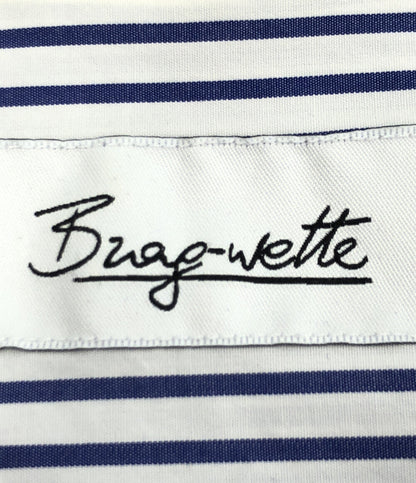 ノーカラーストライプシャツ      レディース SIZE 38 (M) Brag-wette