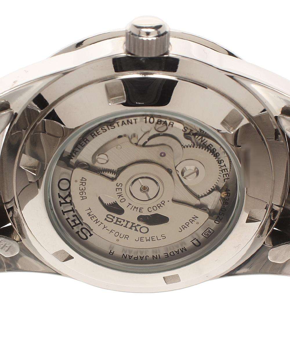 SEIKO 腕時計 自動巻き ブラック 4R36-05Z0 メンズ セイコー – Rehello