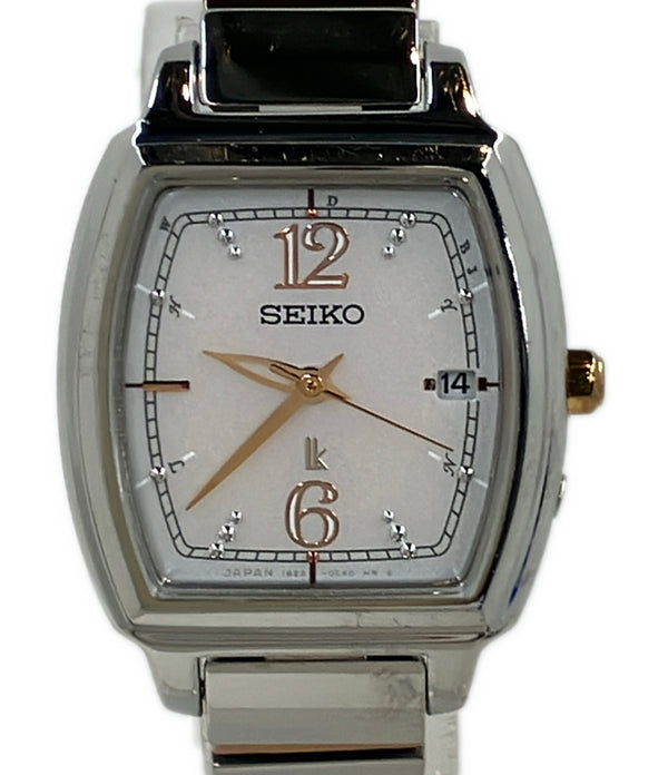 SEIKO 腕時計 ルキア lK ソーラー ピンク 1B22-0BE0 レディース セイコー