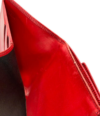 ルイ・ヴィトン ダブルホック 二つ折り財布 ポルトモネ ビエ カルトクレディ エピ M63487 レディース LOUIS VUITTON