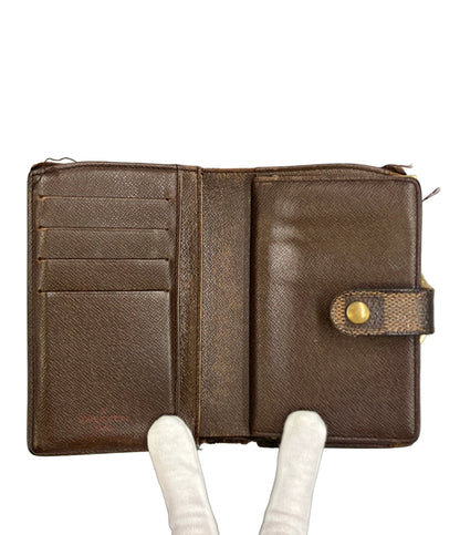 LOUIS VUITTON 二つ折り財布 ポルトフォイユ ヴィエノワ ダミエ エベヌ N61674 レディース メンズ ルイ・ヴィトン