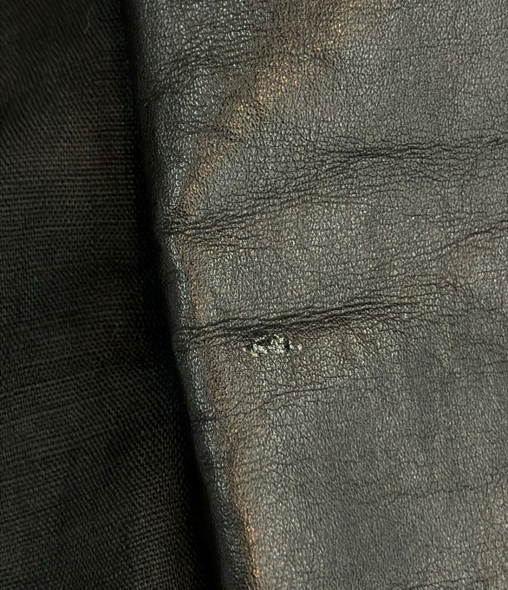 ISSEY MIYAKE テーラードジャケット 素材切替 牛革 ME51LD055 メンズ SIZE 1 (S) イッセイミヤケ
