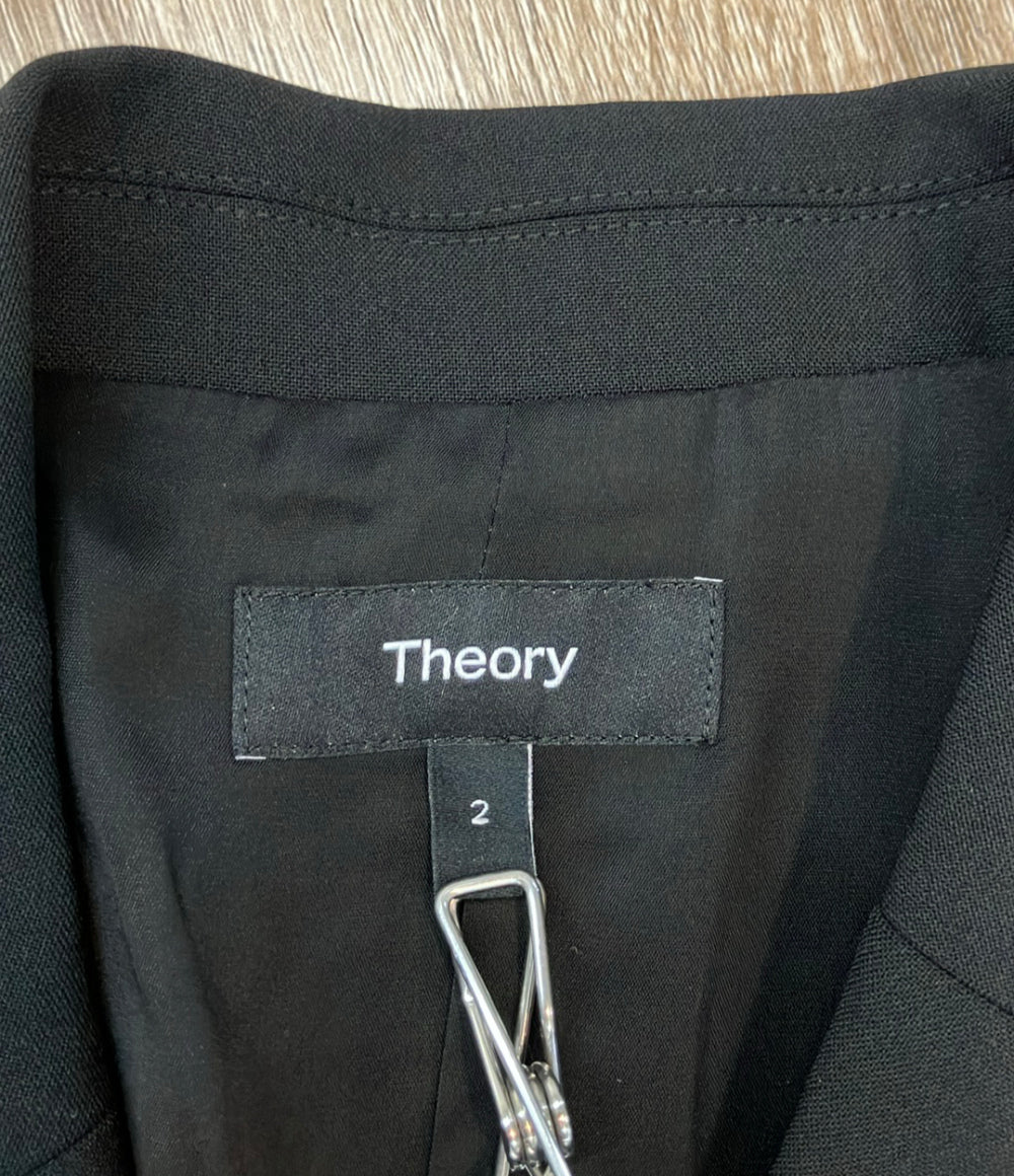 theory テーラードジャケット ダブルブレスト boxy db jkt PERFECTEDWOOL レディース SIZE 2 (M) セオリー