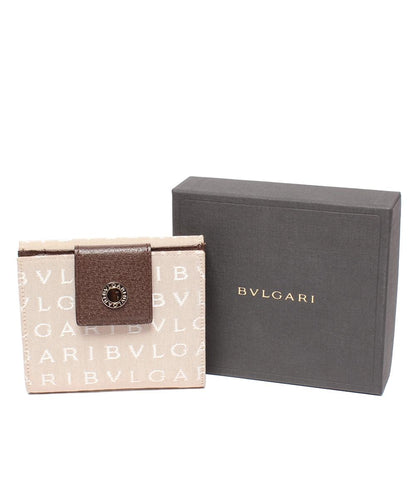 ブルガリ Wホック二つ折り財布 ロゴマニア ユニセックス BVLGARI