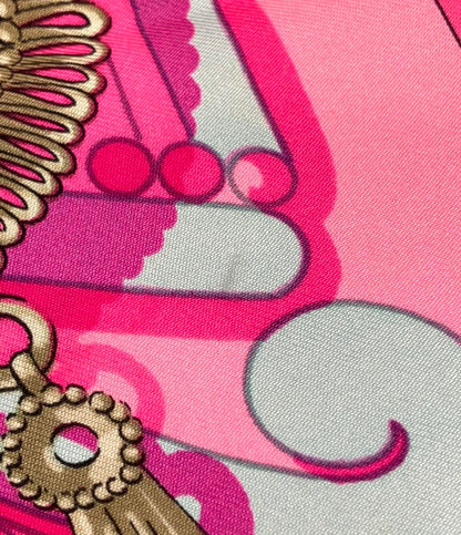 美品 HERMES スカーフ シルク100% カレ90 Mexique レディース エルメス