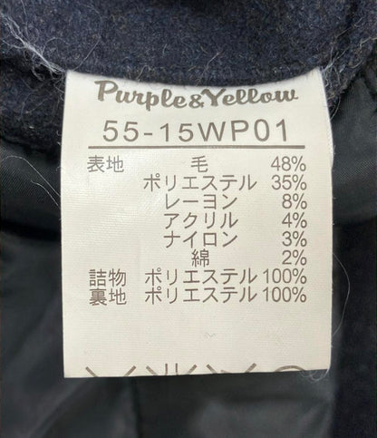 パープルアンドイエロー コート メンズ SIZE M Purple&Yellow