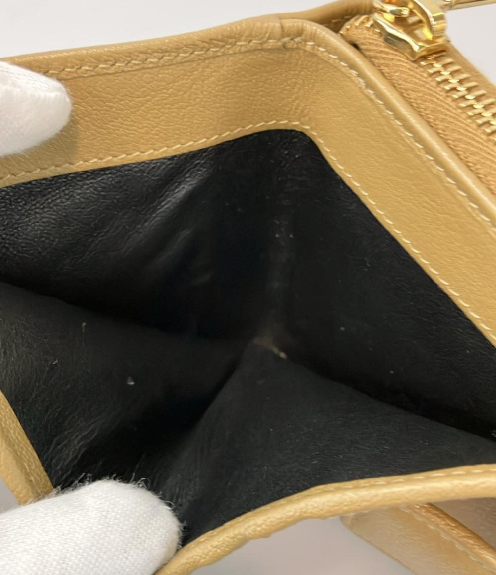 美品 イヴ・サンローラン 二つ折り財布 GUE568985 レディース YVES SAINT LAURENT